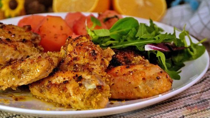 Свежая нотка для курочки. КРЫЛЫШКИ В ЛИМОННОМ МАРИНАДЕ