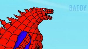 Мультфильм. Битва годзилл часть 2.