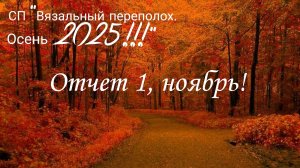 СП "Вязальный переполох. Осень 2025". Отчет 1, ноябрь!