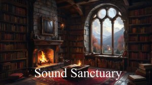 Камин в Библиотеке Замка 🔥 ФОН для РАБОТЫ, УЧЕБЫ и СНА | Час Релакса | ASMR Треск Огня