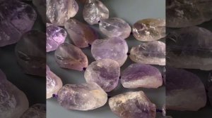 Аметрин фри-форм скруглённые крупные камни 30-36 мм