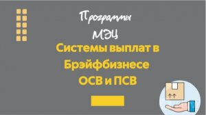Системы выплат в Брэйфбизнесе ОСВ и ПСВ