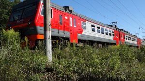 Электропоезд ЭД9Э-0033 Нижний Новгород - Арзамас, перегон Чаглово - разъезд 310-й км