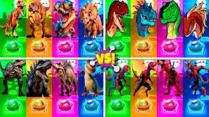 Динозавры МЕГАМИКС 221-224 уровни - Мультики про Динозавров | МУЛЬТФИЛЬМЫ ДИНОЗАВРЫ в Tiles Hop