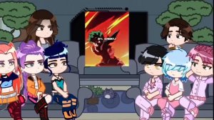 Kpop demon hunter react to deku