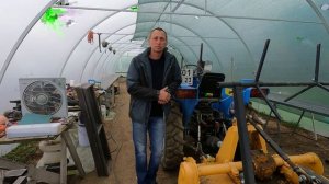 Китайский трактор с Русским названием, однострочный грядообразователь