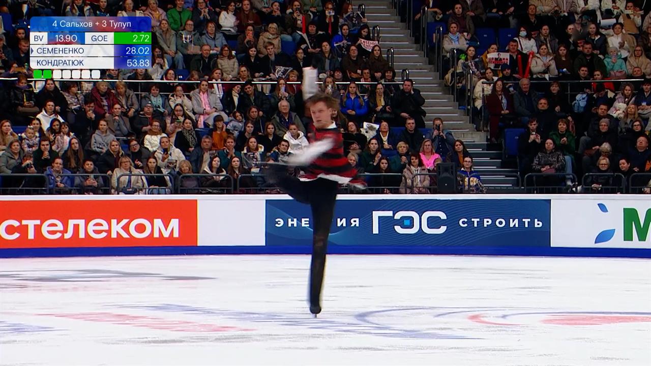 Евгений Семененко победил в короткой программе четвертого этапа Гран-при России