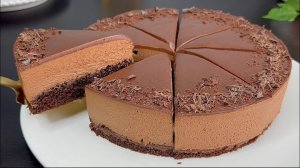 Муссовый ТОРТ «Шоколадное Облако»...🍮🍰🍫😋   Рецепт ⤵️