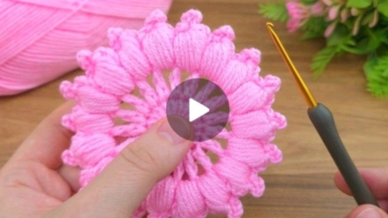 КРУГЛЫЙ МОТИВ КРЮЧКОМ❤ #всевжизнисвязано #все_в_жизни_связано #вязаниекрючком смотреть онлайн