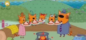 Три Кота Мультфильм Кругосветное Путешествие котяток..