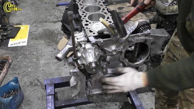 УазТех om602, капитальный ремонт двигателя за 5 часов смотреть онлайн