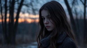 The November evening is cold and dark