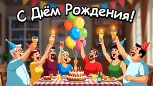 Мультик Поздравление С Днем Рождения! @ffeecostudio #мультикиназаказ #деньрождения #мультик