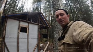 Строительство бытовки на таёжной речке! Часть вторая...