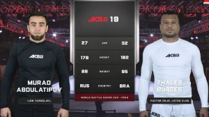 Murad Abdulatipov vs Thailer Borges ACBJJ 19