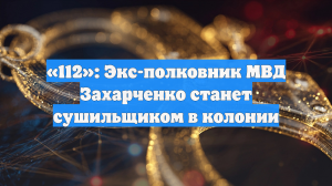 «112»: Экс-полковник МВД Захарченко станет сушильщиком в колонии