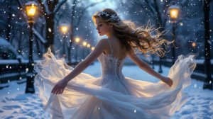 В холодном свете фонарей