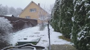 Вот и первый снег! Жизнь на пенсии в деревне.