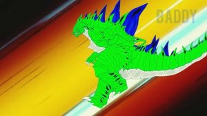 Мультфильм. Битва годзилл.