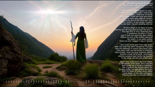 Elizaveta Kuzmina-Karavaeva "No, O Lord, I will measure no mile" 1941