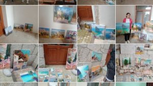 Выставка картин в отеле Лиго Морская!)🖼️🖌️🎨