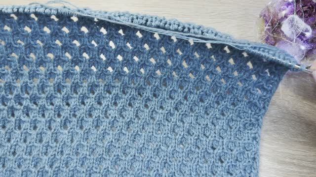 УЗОР СПИЦАМИ "ОСИНОЕ ГНЕЗДО" Мастер класс смотреть онлайн