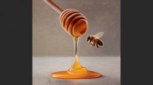 🍯🐝Реалистичная картина маслом для начинающих | Рисуем под музыку 🎵 | АртГейм МК