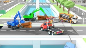 МУЛЬТИК МАШИНКИ ВИДЕО ПРО МАШИНКИ ПОМОГАЮТ ЛЕСОВОЗУ МУЛЬТФИЛЬМЫ ЦВЕТНЫЕ МАШИНКИ ИГРУШКИ МАШИНКИ