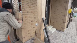 УСТАНОВКА ФАСАДА  ПОД КИРПИЧ