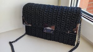 Мастер класс!!! Сумка из полиэфирного шнура#вязание крючком