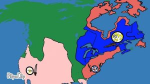 История Канады на карте