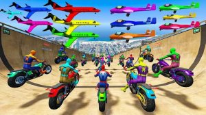 ГОНОЧНАЯ ТРАССА С ПРЕПЯТСТВИЯМИ ДЛЯ СУПЕРГЕРОЕВ 🚗 ЧЕЛОВЕК ПАУК ПРОТИВ БЭТМЕНА И ХАЛКА №11