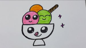 Как нарисовать Мороженное. Рисовать Вместе.