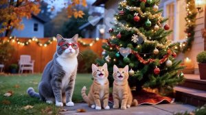 Котики - подготовка к Рождеству