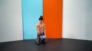 Сгибания рук с гирей стоя на коленях краш хватом/ Tall Kneeling KB Crush Grip Curls