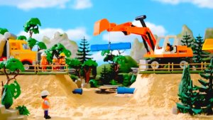 МУЛЬТИКИ ДЛЯ ДЕТЕЙ,  МАШИНКИ ДЛЯ ДЕТИШЕК,  МУЛЬТИКИ ДЛЯ ДЕТЕЙ ЭКСКАВАТОР СТРОИТ.