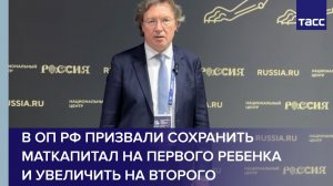 В ОП РФ призвали сохранить маткапитал на первого ребенка и увеличить на второго
