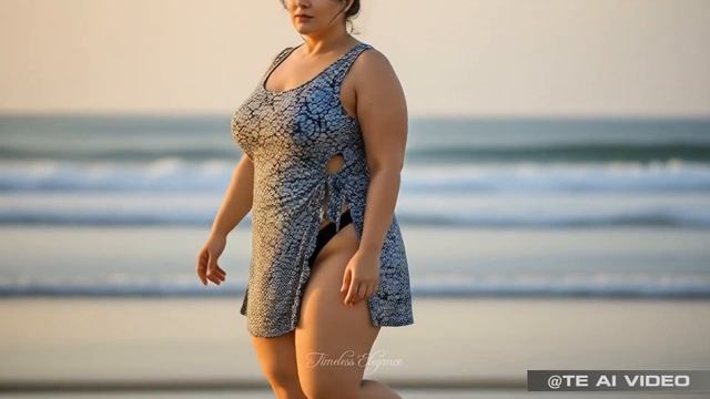 Natural Older Women Over 40 The Perfect Side Tie-Knot Cover-Up Dress for Elegant Women