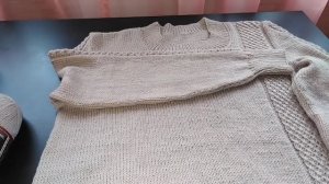 ЭКСПРЕСС МК __ МУЖСКОЙ ДЖЕМПЕР - ИМИТАЦИЯ ВТАЧНОГО РУКАВА