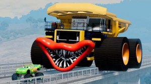 Эпический побег из Зомби, Пожирателя Молний Маккуина и Пожирателя Грузовиков ｜BeamNG.Drive