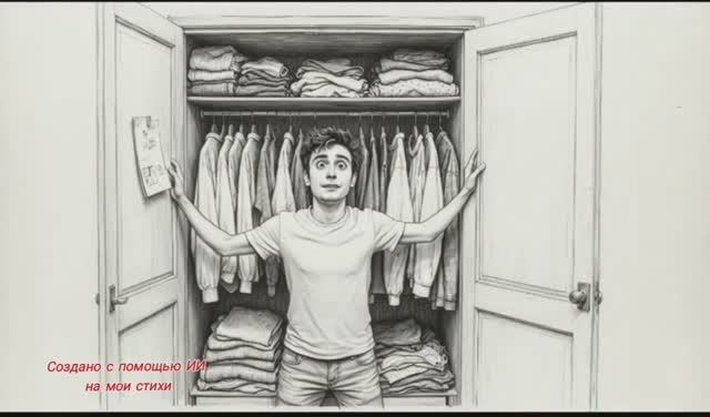 Одежда в шкафу (шуточная)