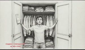 Одежда в шкафу (шуточная)