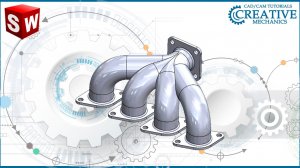 Выпускной коллектор в Solidworks