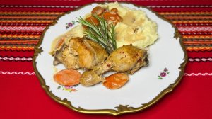 Жаренная Курица в сливочном соусе с розмарином - вкусное горячее блюдо на Праздничный стол