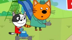 Три кота. Монстр трак. Гонки. Мультфильм игра