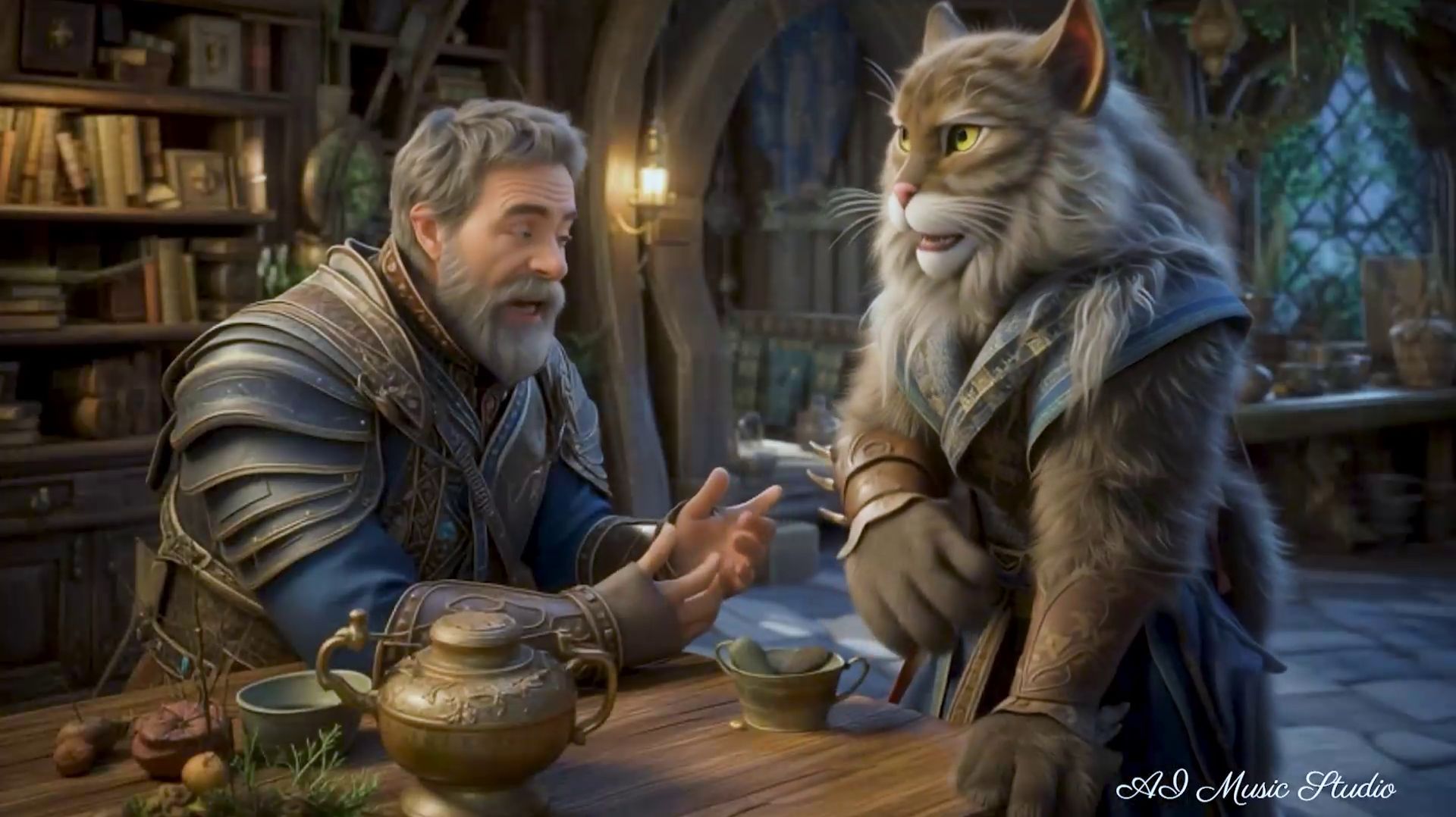 Кот Баюy и Кащей (ai песня)