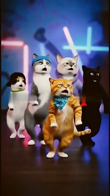 Коты танцуют. Бот для создания ИИ видео в шапке профиля