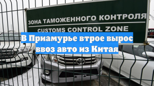 В Приамурье втрое вырос ввоз авто из Китая