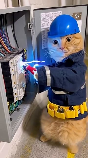 кот-электрик