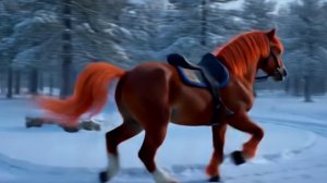 Футаж. Огненная лошадь. Новый год. 2026.